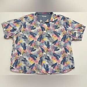 Tommy Bahama Floral Hawaiian Print Camp Button Shirt Size 3XLB Big & Tall